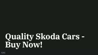 Used Skoda cars for sale in Gloucestershire – Buy Now!