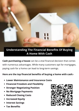 Understanding The Financial Benefits Of Buying A Home With Cash