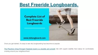 Best Freeride Longboards.