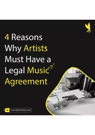 4 Reason why Artists must have Legal Music Aggrement