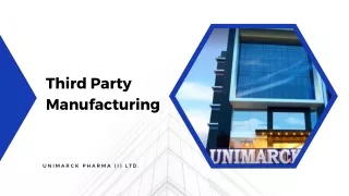 Third Party Manufacturing For Pharma Products in India