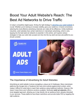 Boost Your Adult Website's Reach_ The Best Ad Networks to Drive Traffic