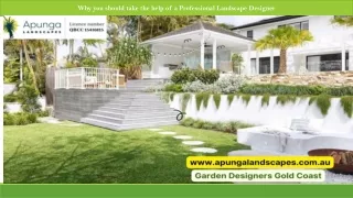 Why you should take the help of a Professional Landscape Designer