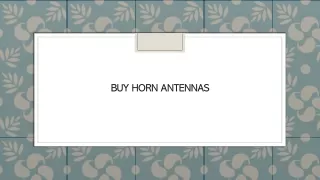 horn antennas