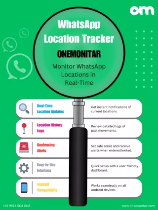 WhatsApp Location Tracker ONEMONITAR