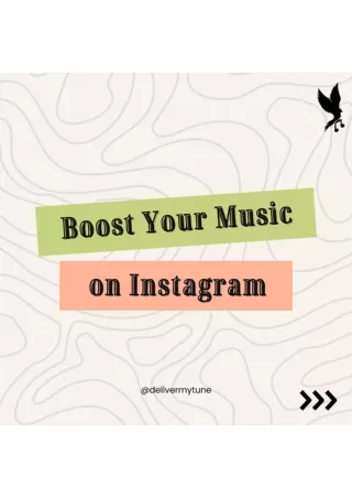 Boost your Music on Instagram