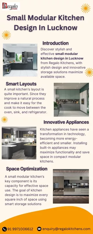 Small Modular Kitchen Design In Lucknow
