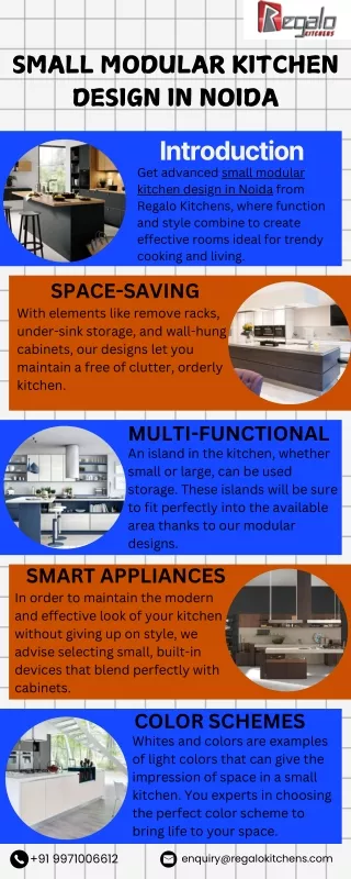 Small modular kitchen design in noida