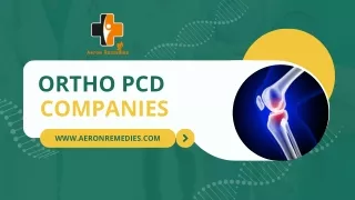 Ortho PCD Companies in India