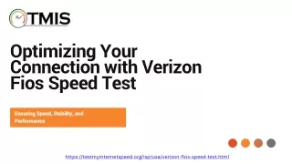 Optimizing Your Connection with Verizon Fios Speed Test