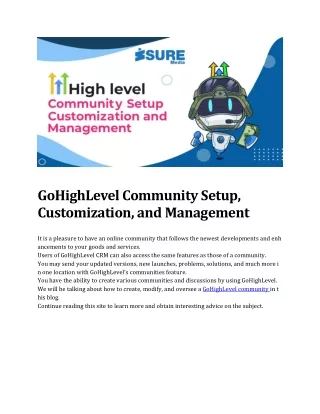 GoHighLevel Community Setup, Customization, and Management