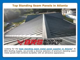 Top Standing Seam Panels in Atlanta