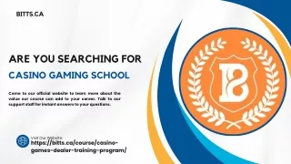 Are You Searching For Casino Gaming School