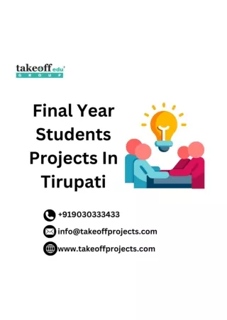 Final Year Students Projects In Tirupati