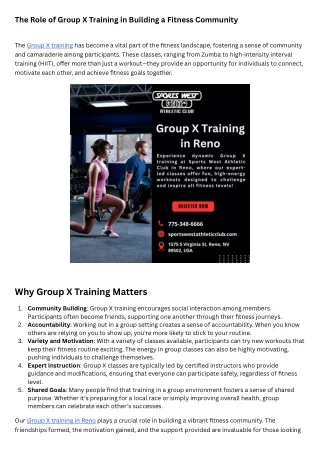 The Role of Group X Training in Building a Fitness Community (3)