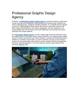 Professional Graphic Design Agency