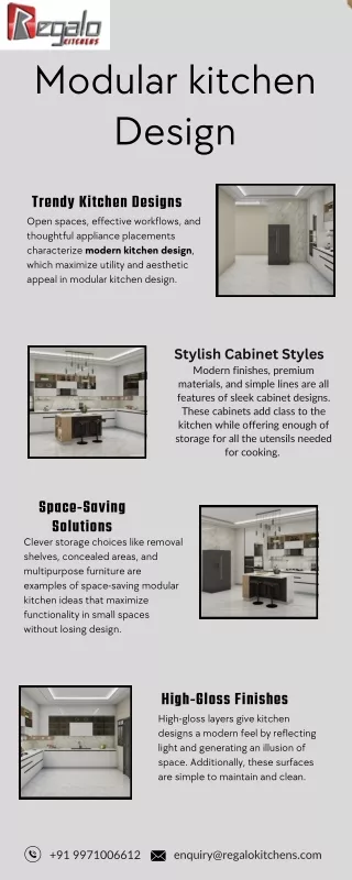 Modular kitchen design
