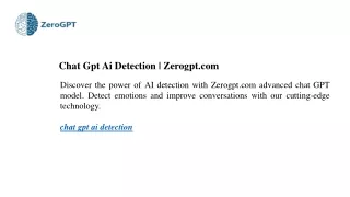 Chat Gpt Ai Detection Zerogpt.com(1)