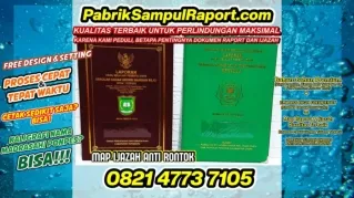 0821-4773-7105 Pabrik Sampul Raport Map Ijazah TQA di Wajo