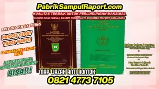 0821-4773-7105 Pembuat Sampul Raport Map Ijazah Madrasah Diniyah Wustho di Tulang Bawang Barat