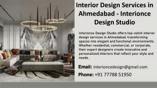 Interior Design Services in Ahmedabad - Interionce Design Studio