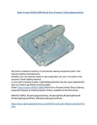 Taylor Freezer X83427-SER2 Slush Door (Freezer) _ CateringSparesOnline
