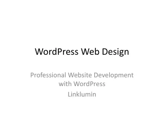 Linklumin_WordPress_Web_Design_Presentation