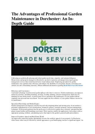 Resin Driveways Dorchester