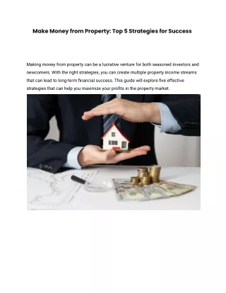 Make Money from Property_ Top 5 Strategies for Success- Estate Agents Barking