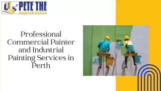 Professional Commercial Painter and Industrial Painting Services in Perth