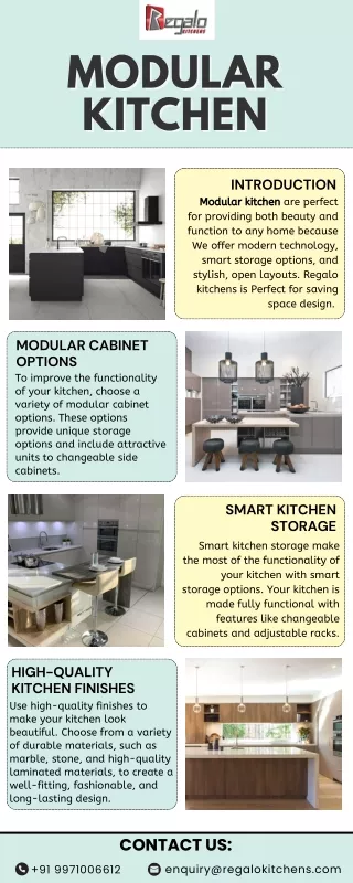 Modular Kitchen | Regalo Kitchens