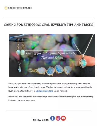 The Fire and Flash of Ethiopian Opal: A Gemstone Like No Other