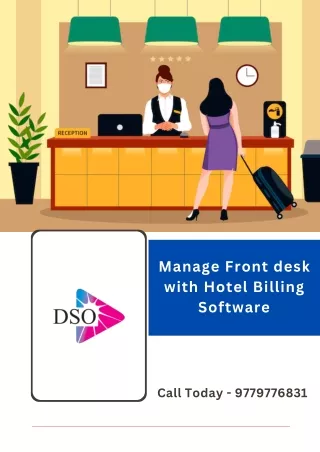 Manage Front desk with Hotel Billing Software