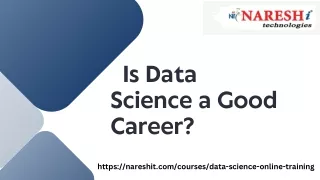 Is Data Science a Good Career In NareshIT