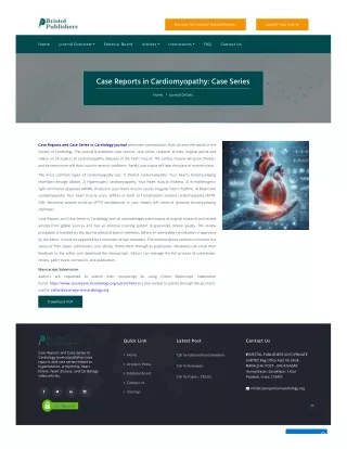 Case-Reports-in-Cardiomyopathy-Case-Series
