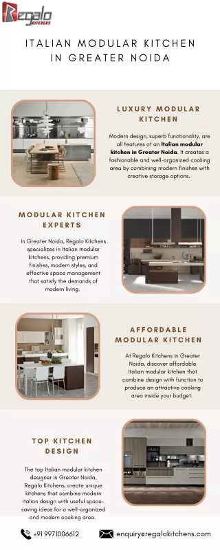 Italian Modular Kitchen in Greater Noida