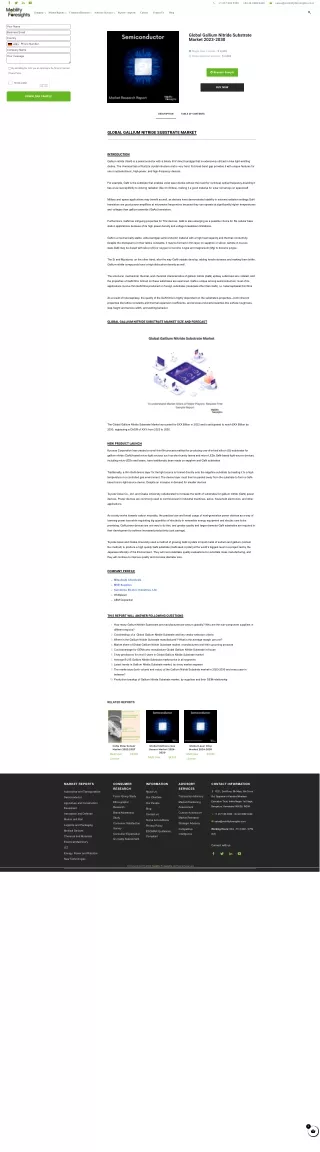 Global Gallium Nitride Substrate Market size 2023-2030