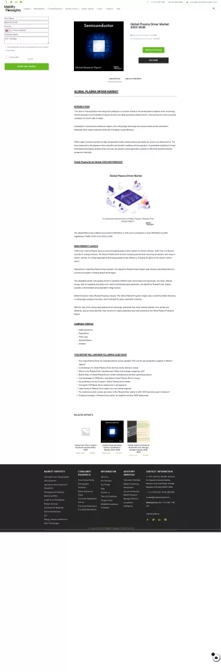Global Plasma Driver Market size 2023-2030