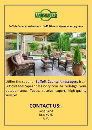 Suffolk County Landscapers  Suffolklandscapeandmasonry.com