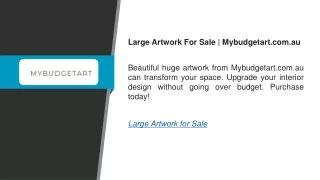 Large Artwork For Sale Mybudgetart.com.au