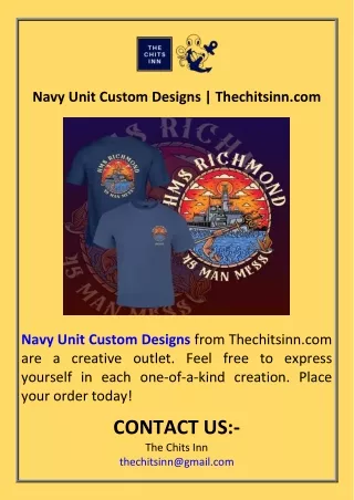 Navy Unit Custom Designs  Thechitsinn.com