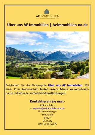 Über uns AE Immobilien  Aeimmobilien-oa.de