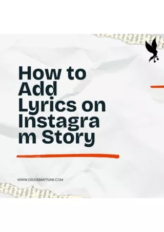 How to Add Lyrics in Instagram Story