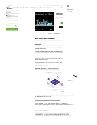 wind turbine brakes market size
