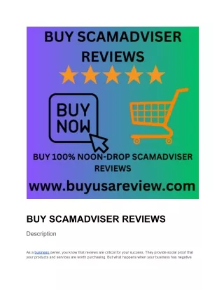 BUY SCAMADVISER REVIEWS