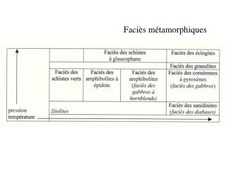 Faciès métamorphiques