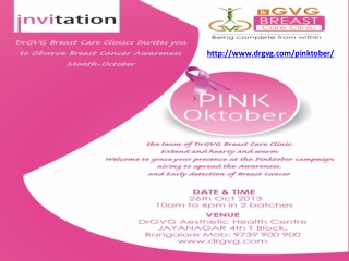 Breast Cancer Awareness Program in Bangalore