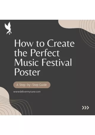 How to Create a Music Perfect Music Festival Poster