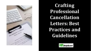 Cancellation Letter Format