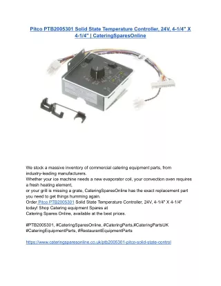 Pitco PTB2005301 Solid State Temperature Controller, 24V, 4-1_4_ X 4-1_4_ _ CateringSparesOnline